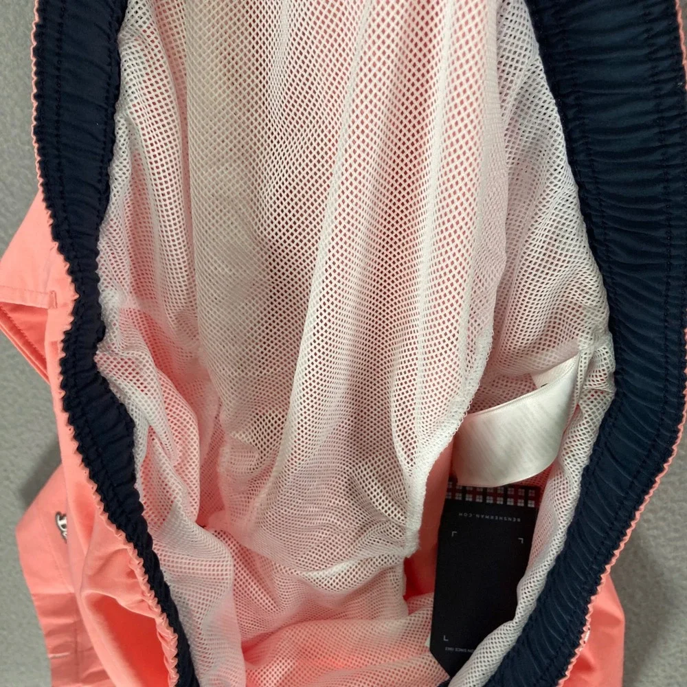 Ben Sherman‎ Mens 2XL Swim Trunks Coral NWT Drawstring Beach Shorts
